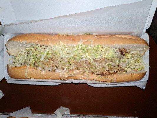 Chicken cheesesteak, 12"