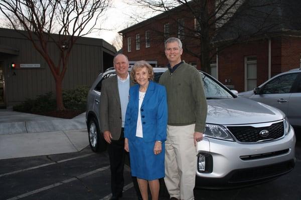 Here are agency principals Ben Worley and Hank Randall with office manager Jean Plumley...