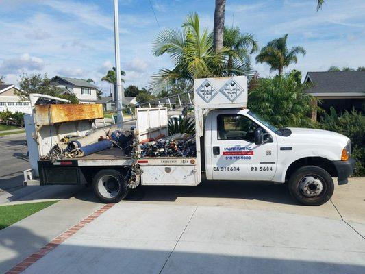 Master Fume truck that came to set up the tent