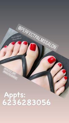 Dazzle Dry pedicure