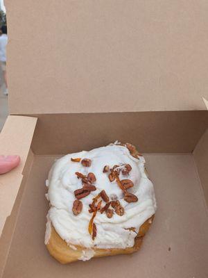 Carrot cake cinnamon roll