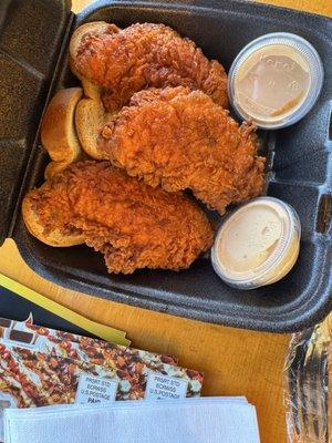 Chicken tenders 2 piece, they gave an extra for free