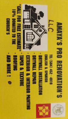 Amayas Pro Renovation