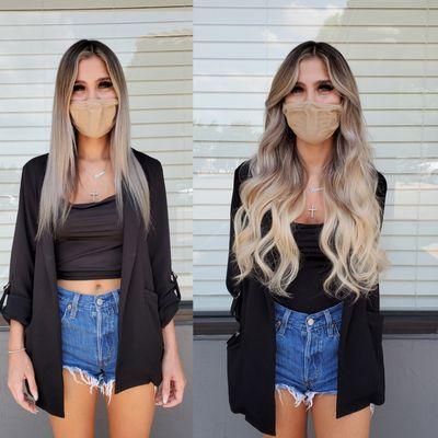 Bellami 22" Volume Wefts Hair Extensions. Message to book a FREE consultation!