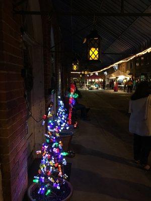 Christmas Lights outside Wilkes County Hardware