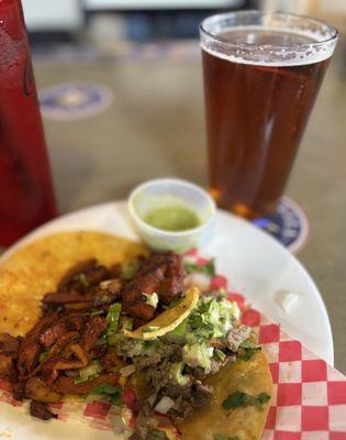 Carne Asada taco, Adobada taco, chronic Amber Ale