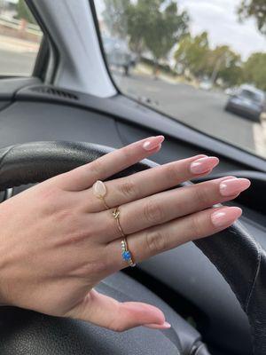 gel x mani w chrome $80