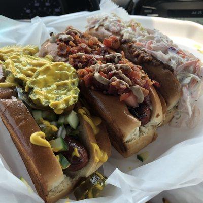 Dan's Famous, Tribe Dog, Slaw Dog