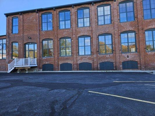 Parking lot entrance