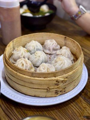 Steamed Momo Combo - steamed dumplings stuffed with an assortment of chicken, beef, chive, or potatoes