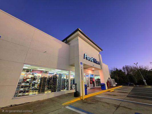 Front entrance to Marathon Gas Station.