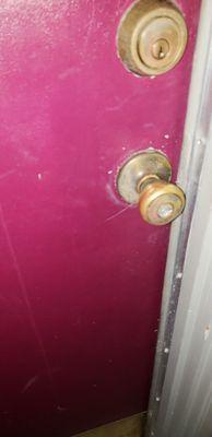 The lower handle lock needs to be unlocked... took this locksmith for more than 1 hour..