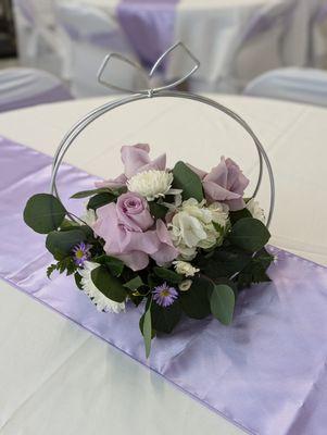 Lavender centerpiece