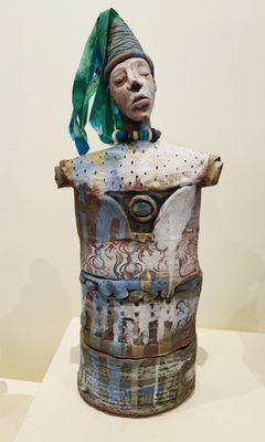 2025 Peg Belcastro, The Healer, Clay & Mixed Media, 12 x 8 x 5