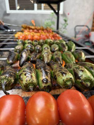 Veggies being cooked