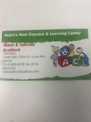 Robin’s Nest Daycare & Learning Center