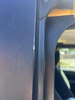 from the excessive pressure he did with the wedge