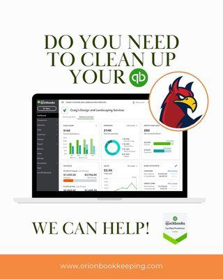 Are your QuickBooks accounts in chaos? We specialize in bringing order to chaos!