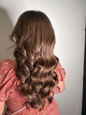 Long layers with framed face