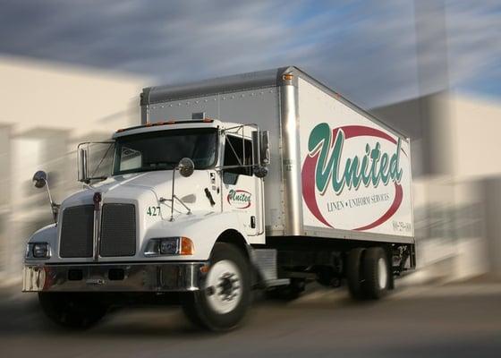 United Linen & Uniform Services truck