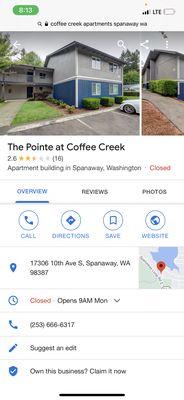 The Pointe At Coffee Creek