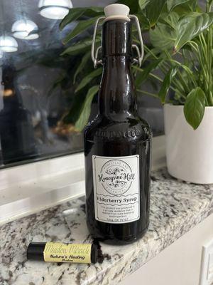 Elderberry Syrup and Lip Balm