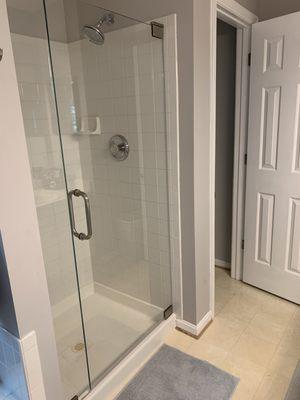 Frameless shower door by Shower Doors and More