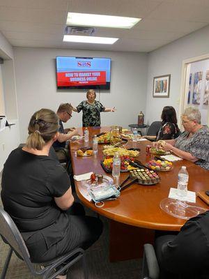 Lunch and Learn with our owner, Darcy Swift.