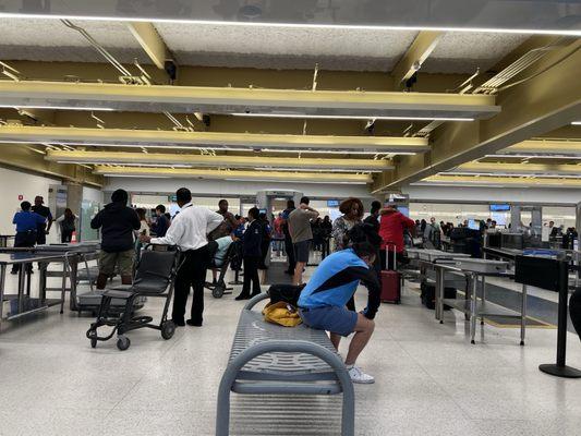 TSA Checkpoint Center Pier