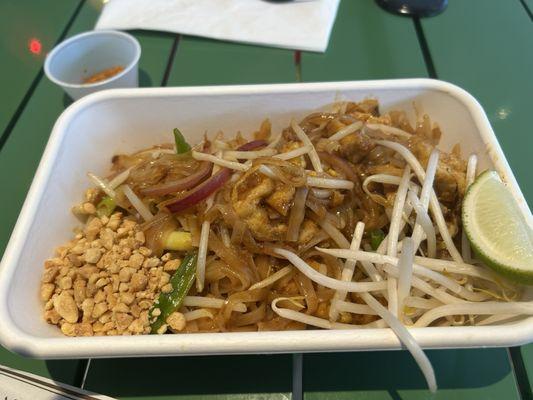 Fried Tofu Pad Thai with extra heat