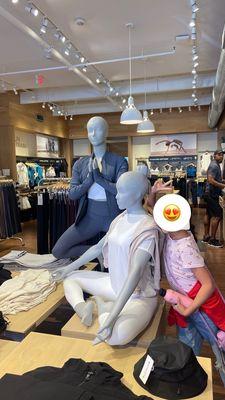 Props to the employee in the back who's the professional Athleta mannequin dresser! They look difficult to dress