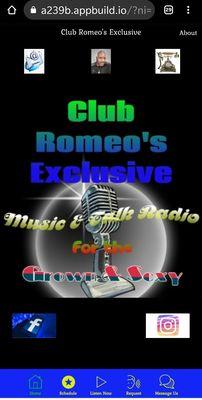 Club Romeo's Exclusive Radio Station