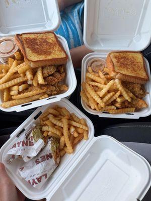 5 chicken finger meal, 4 chicken finger meal, crispy chicken wrap