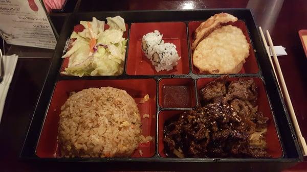 Bento box lunch special