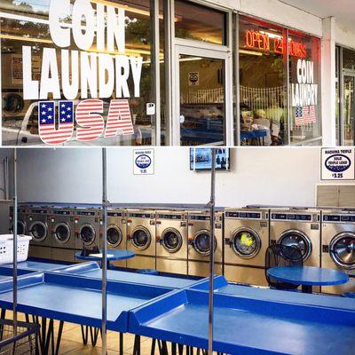 Fresh new machines and open 24/7!