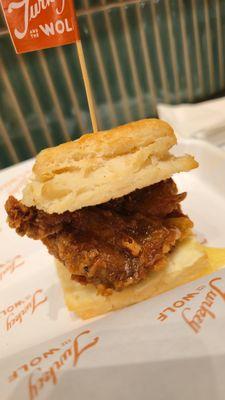Fried chicken biscuit