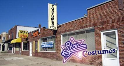 Star Costumes. Shop locally or on line at WWW.starcostumes.com