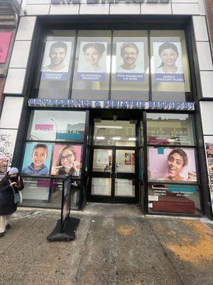 Huge entrance with Sign outside, not gonna miss it