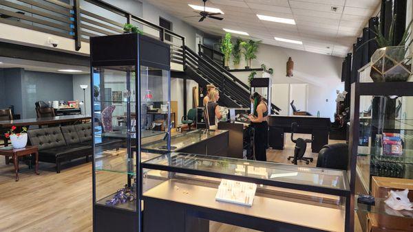 Lobby and display from South end