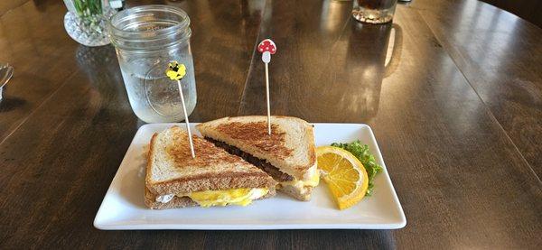 Delicious breakfast sandwich!