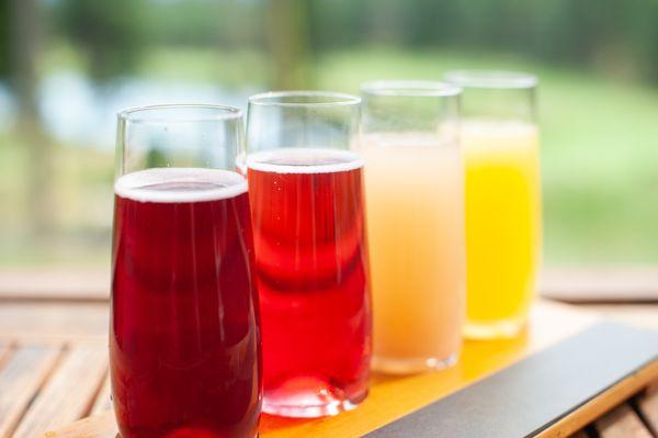 Brunch mimosa flight at The Stovehouse