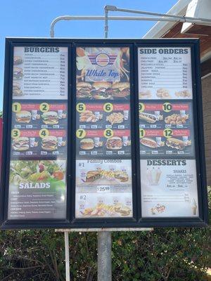 Drive Thru Menu