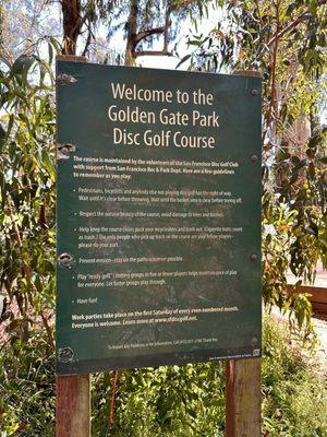 Golden Gate Disc Golf Course