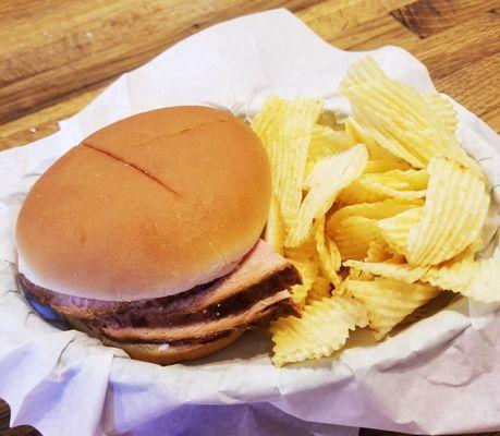 Smoked Turkey Sandwich with Chips