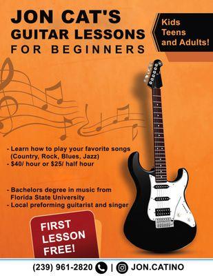 Jon Cat's Guitar Lessons