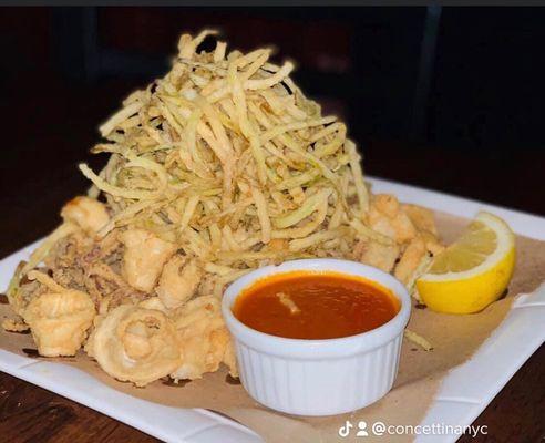 Fried calamari & zucchini X2