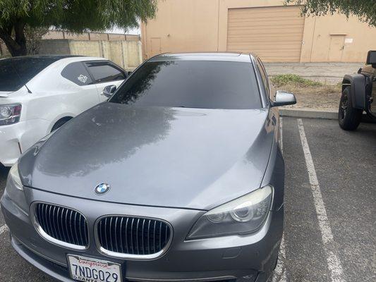 Full tint job on my friends BMW and they did a fantastic job I would recommend them to everyone!!!