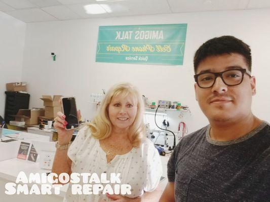 Customer satisfied with our service