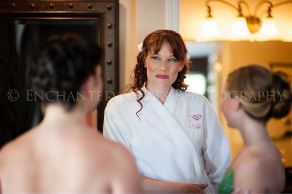 Wedding getting ready