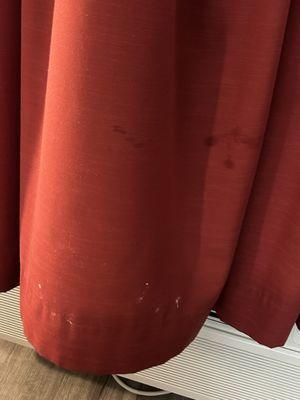 Dirt on the curtains